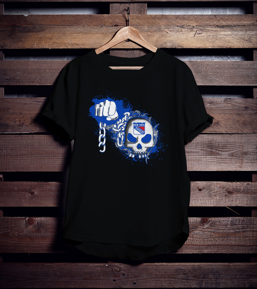 New York Rangers Skull And Chains T-Shirt