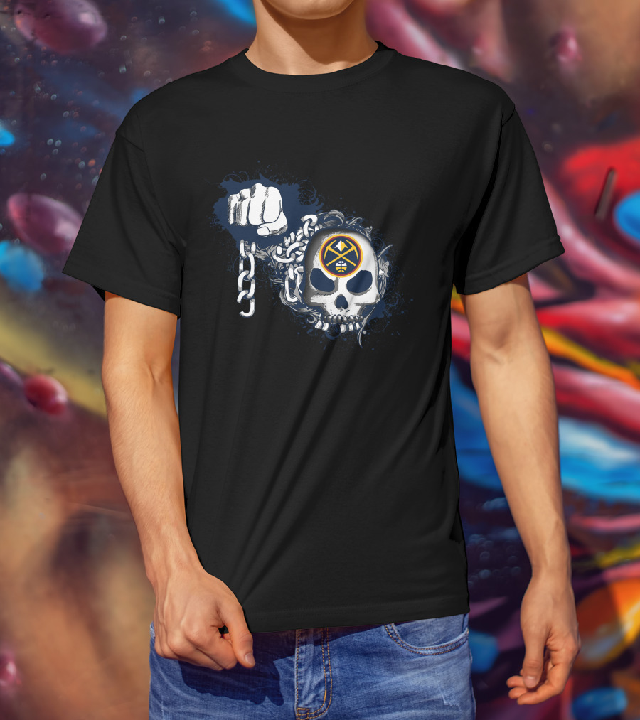 Denver Nuggets Skull And Chains T-Shirt