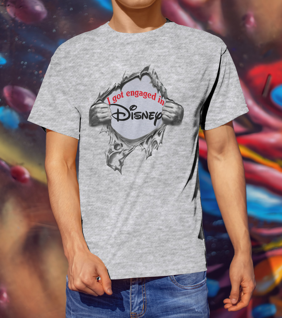 I Got Engaged In Disney Magical Tear Reveal T-Shirt