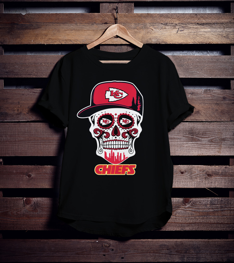 Kansas City Chiefs Skull K.c. Logo Hat Chiefs T-Shirt