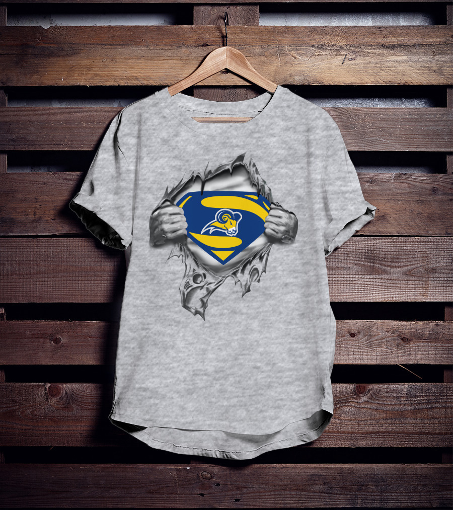 Texas Wesleyan Rams Superman T-Shirt