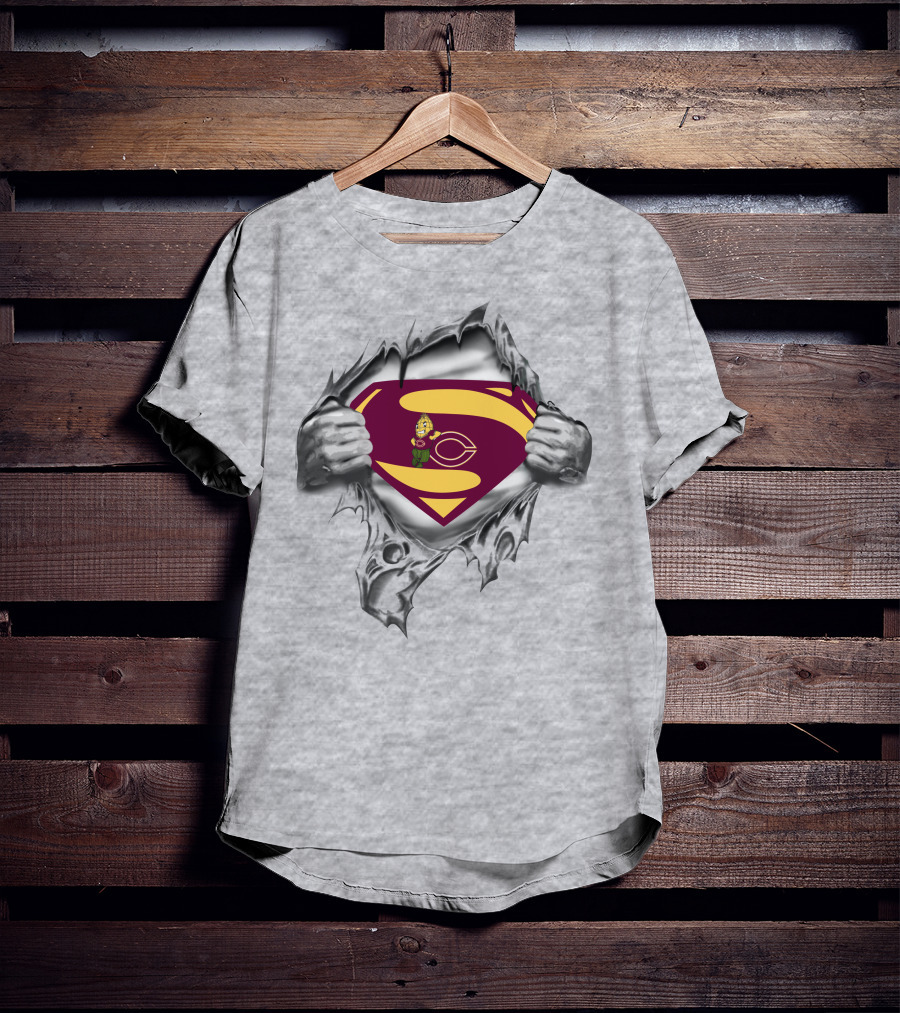 Moorhead Cobbers Superman Logo Rip T-Shirt
