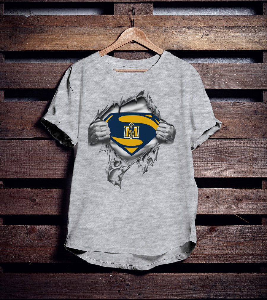 Murray State Racers Superman Logo Rip T-Shirt