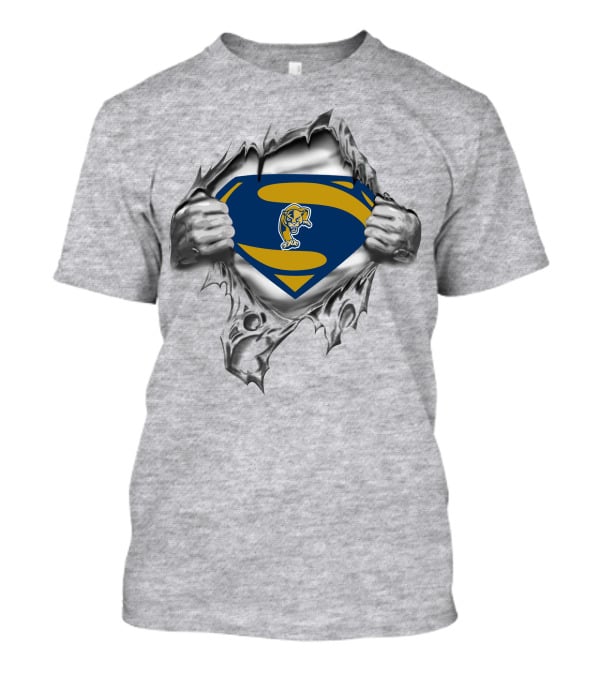 Florida Intl Golden Panthers Superman Symbol Logo Fusion T-Shirt