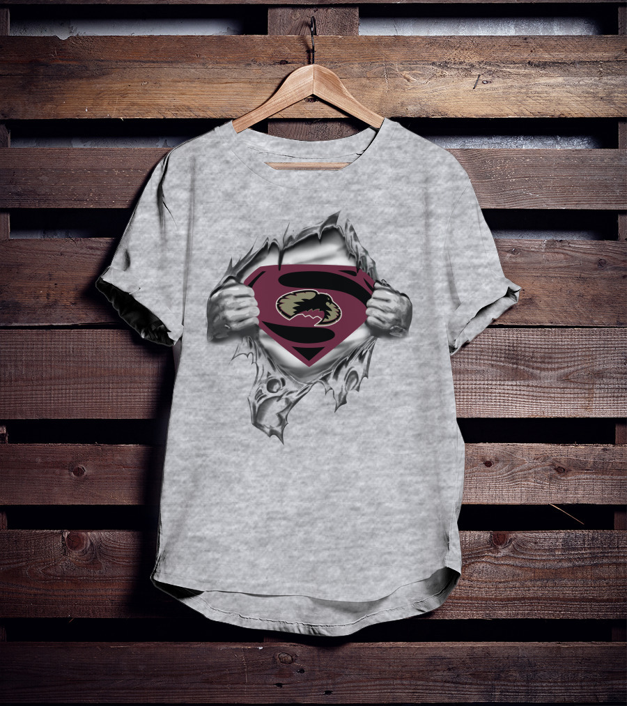 Denver Pioneers Superman Logo With Torn T-Shirt
