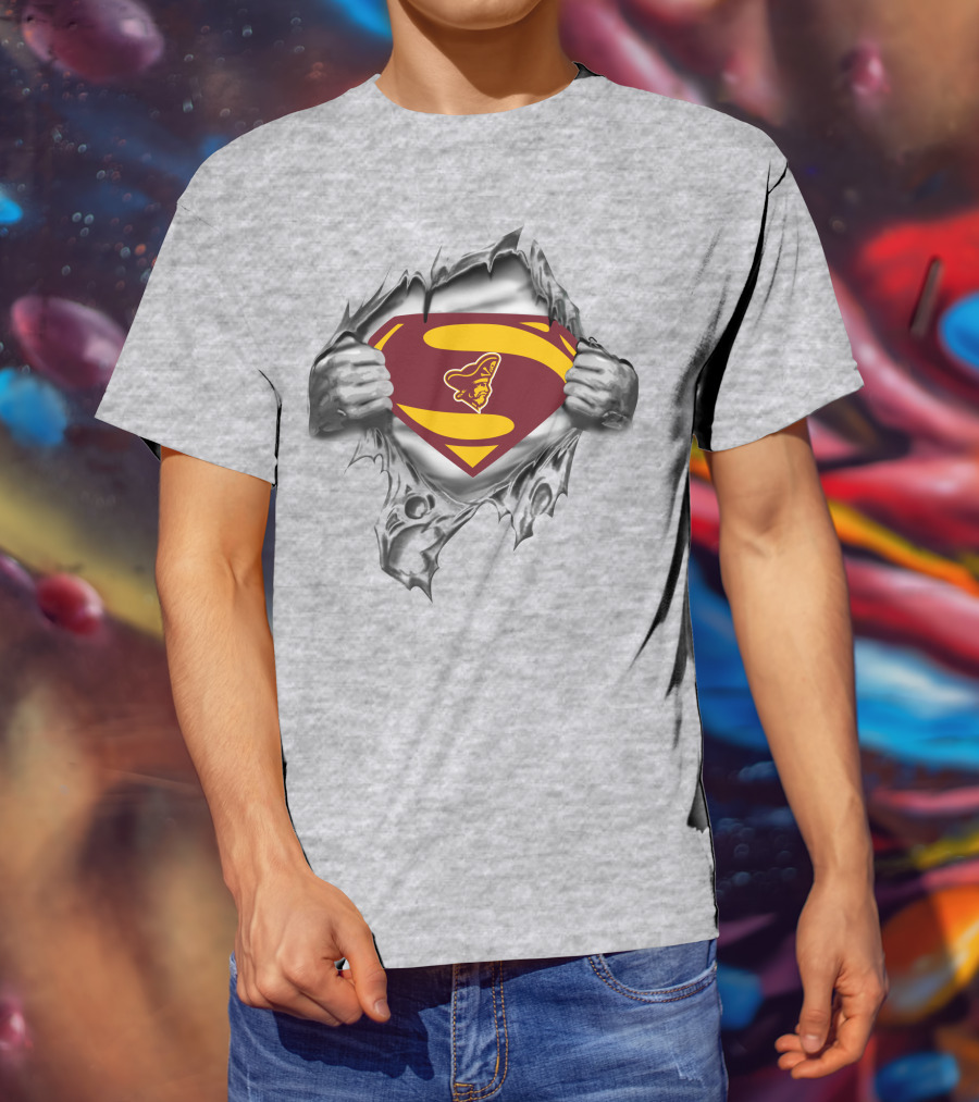 Armstrong Atlantic Pirates Superman Shield Emblem T-Shirt