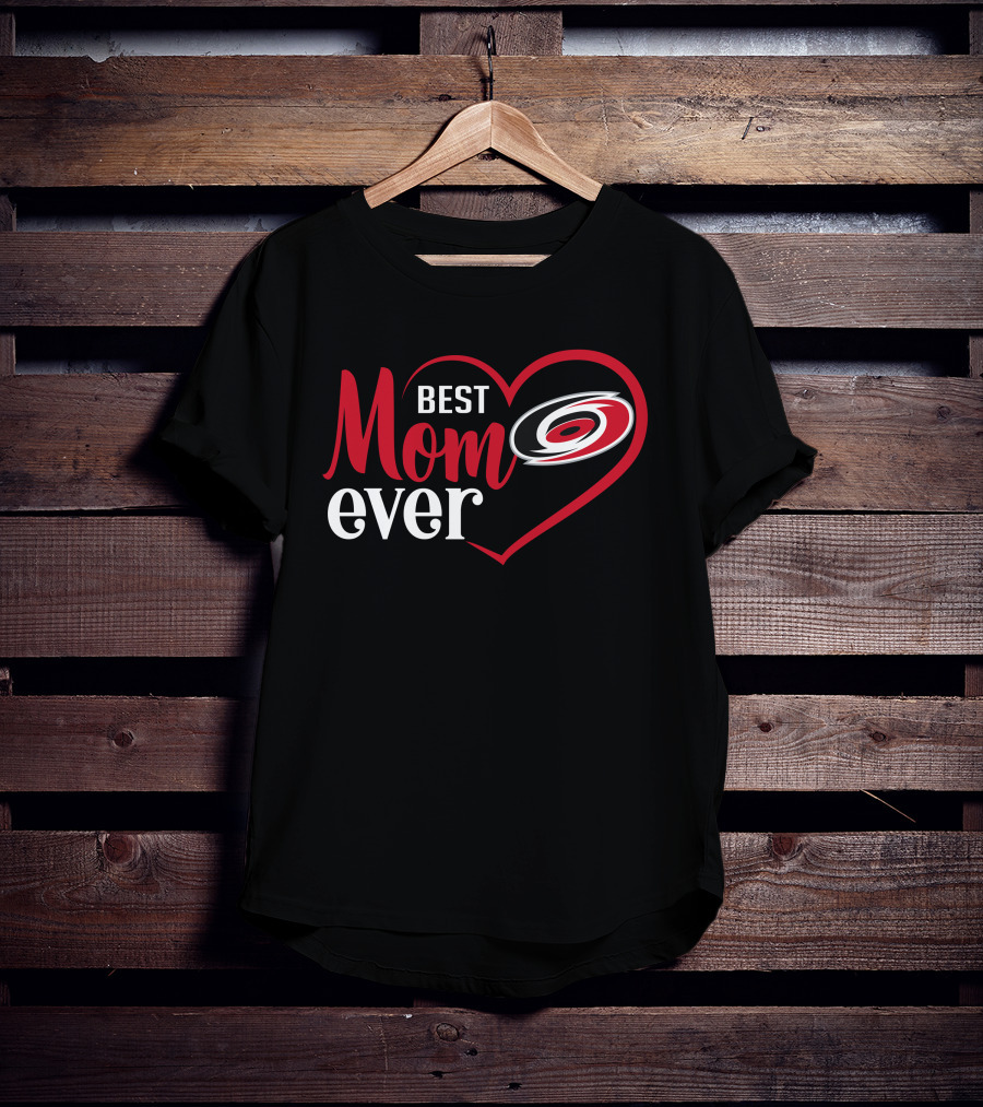 Best Mom Ever Carolina Hurricanes Heart T-Shirt