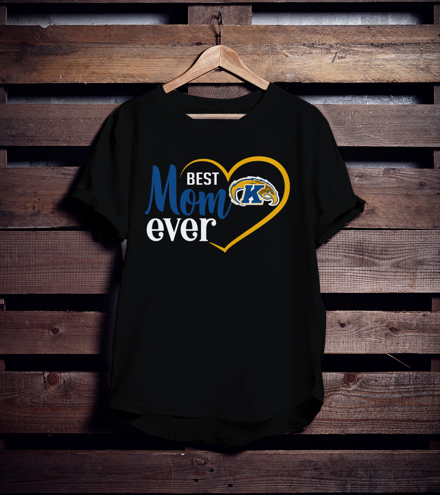 Best Mom Ever Kent State Golden Flashes Heart T-Shirt