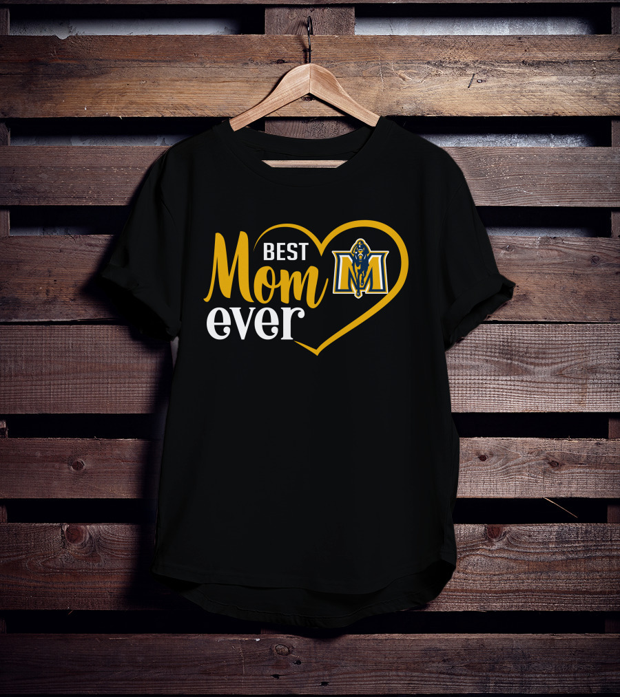Murray State Racers Best Mom Ever Heart T-Shirt