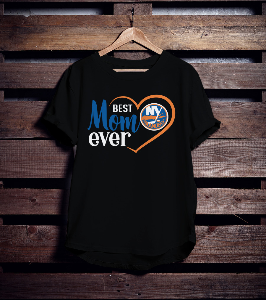 New York Islanders Best Mom Ever Heart T-Shirt