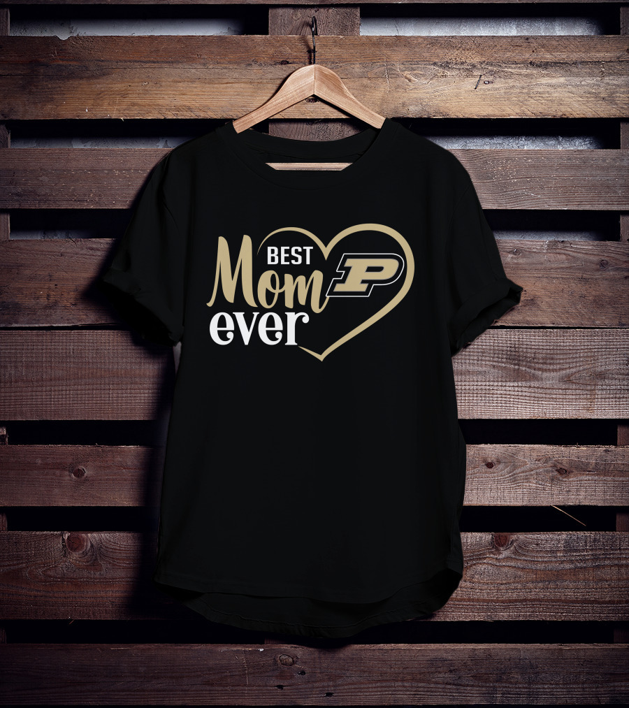 Best Mom Ever Purdue Boilermakers Heart T-Shirt