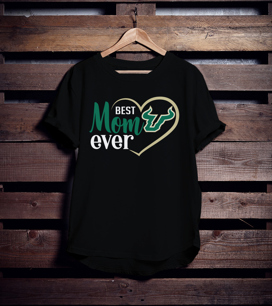 Best Mom Ever South Florida Bulls Heart T-Shirt