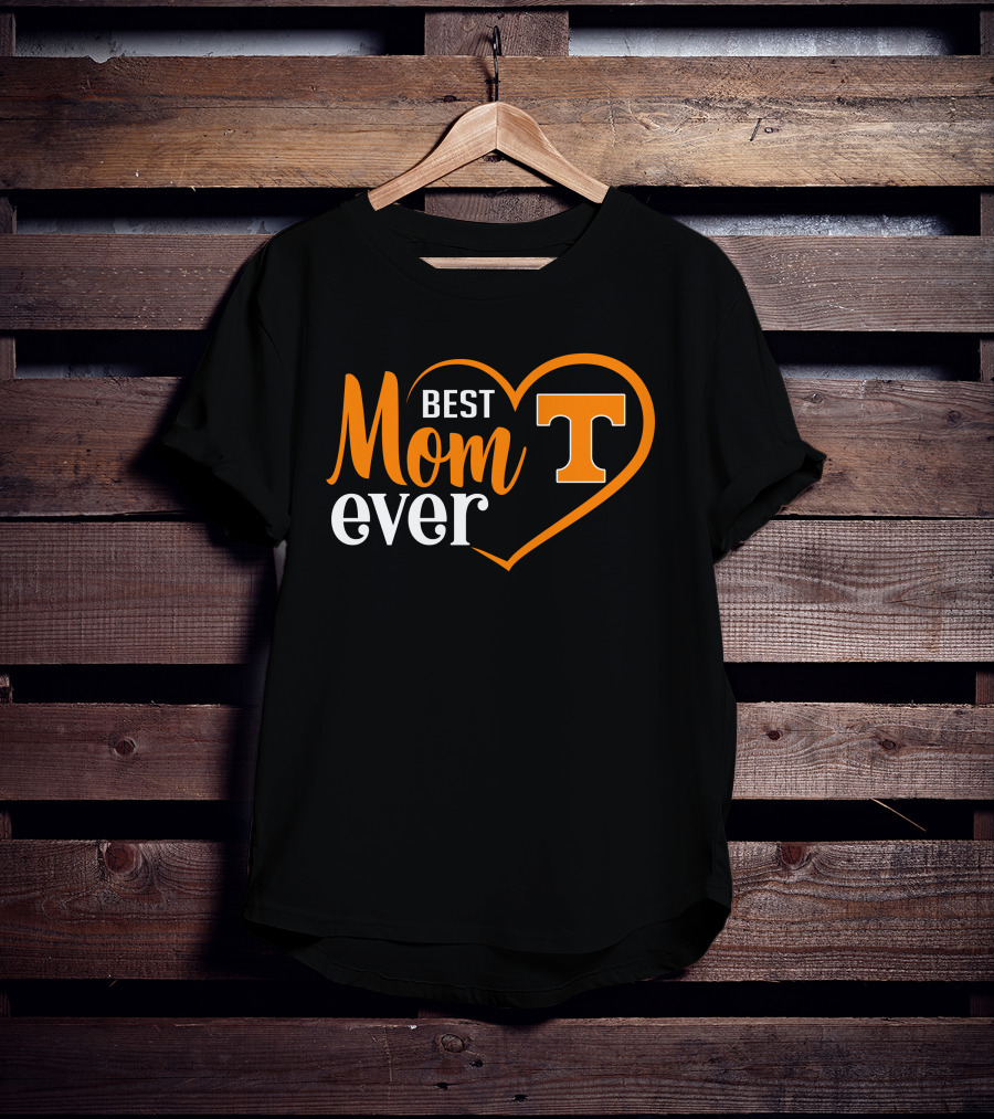 Tennessee Volunteers Best Mom Ever Heart T-Shirt