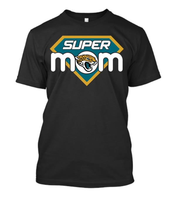 Jacksonville Jaguars Super Mom Fan Logo Badge T-Shirt