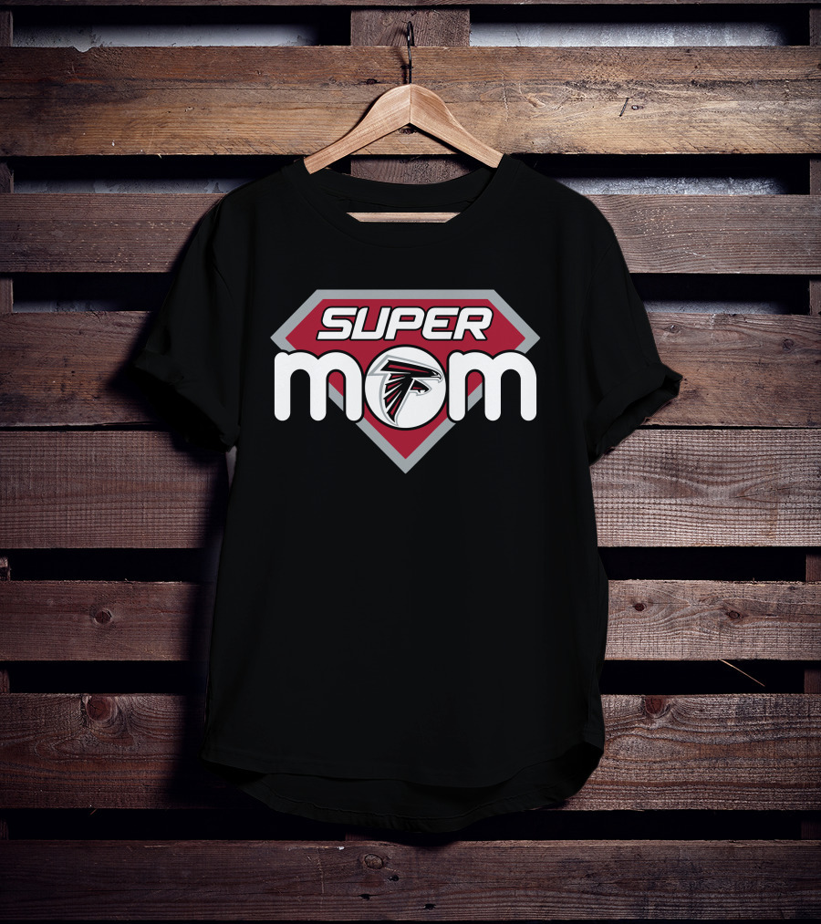 Atlanta Falcons Super Mom Super Mom Falcons T-Shirt