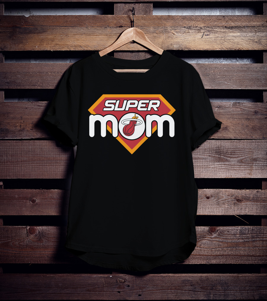Miami Heat Super Mom Hero Style T-Shirt