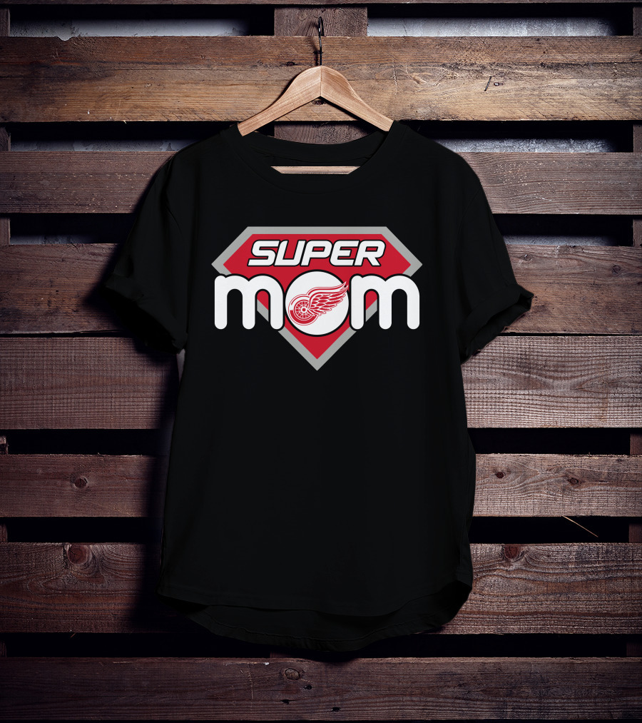 Detroit Red Wings Super Mom Hero T-Shirt