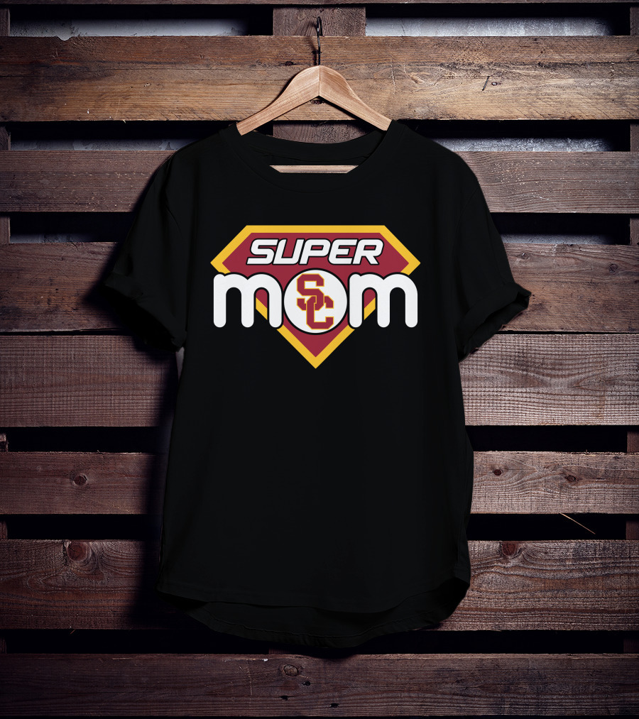 Usc Trojans Super Mom Sc Shield T-Shirt