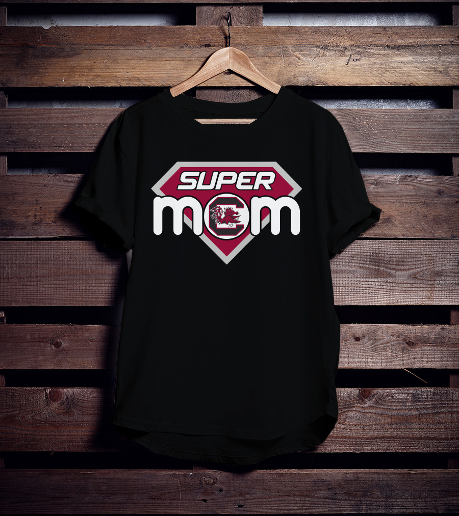 South Carolina Gamecocks Super Mom Emblem T-Shirt