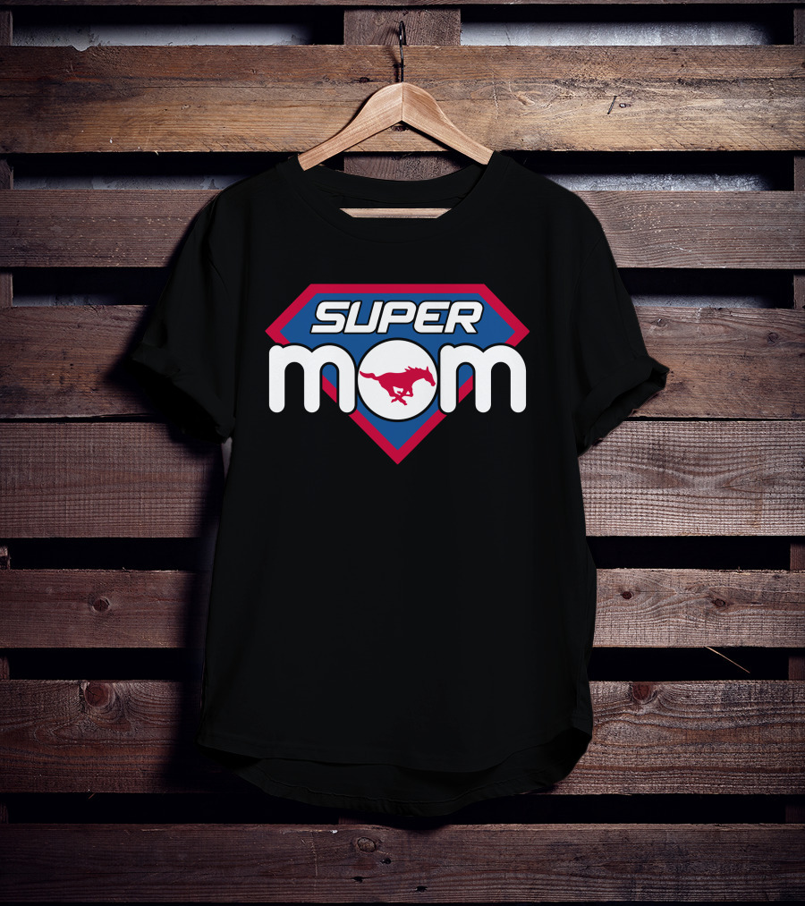 Super Mom Smu Mustangs 143 T-Shirt