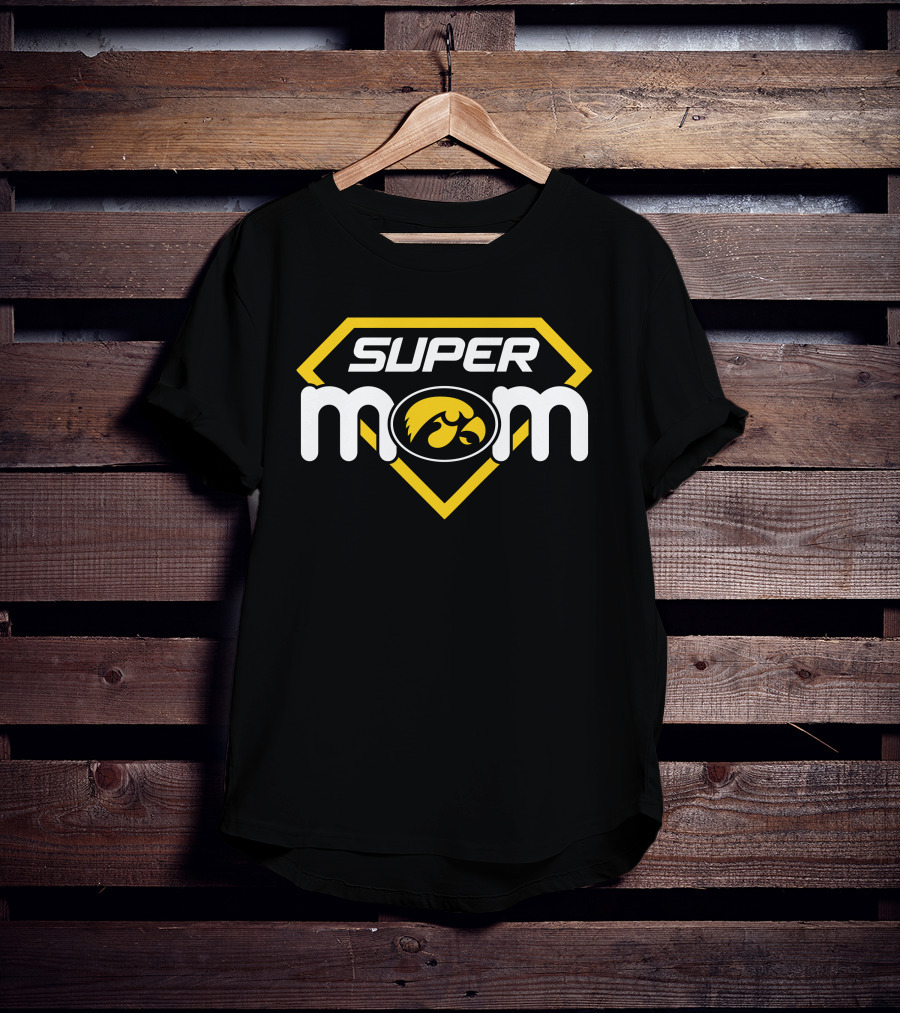 Iowa Hawkeyes Super Mom Hero T-Shirt