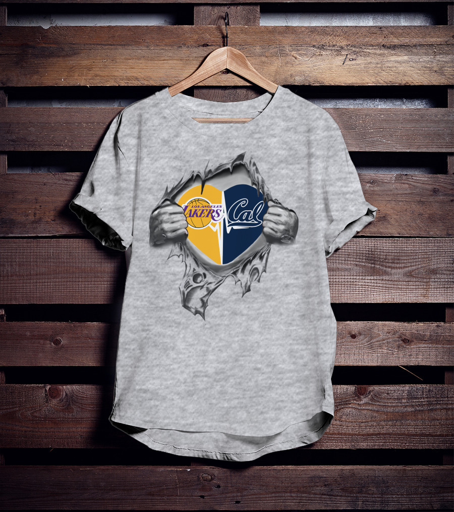 Los Angeles Lakers Cal Heart California Passion T-Shirt