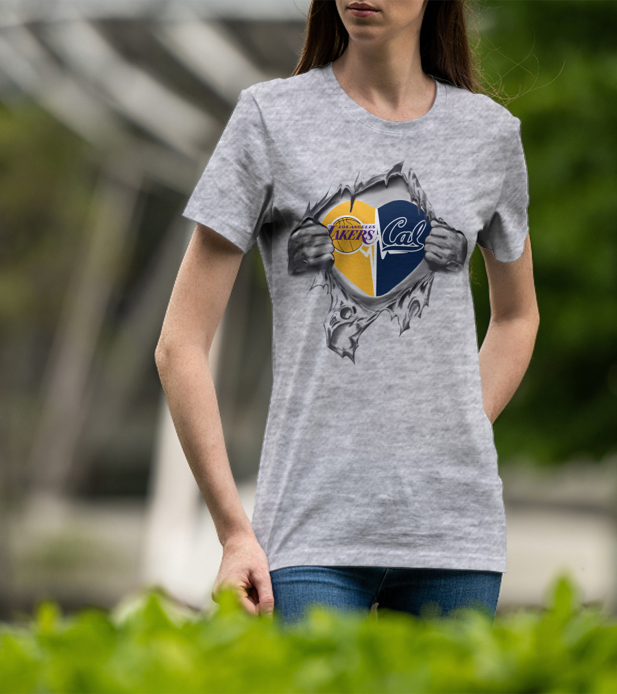 Los Angeles Lakers Cal Heart California Passion T-Shirt