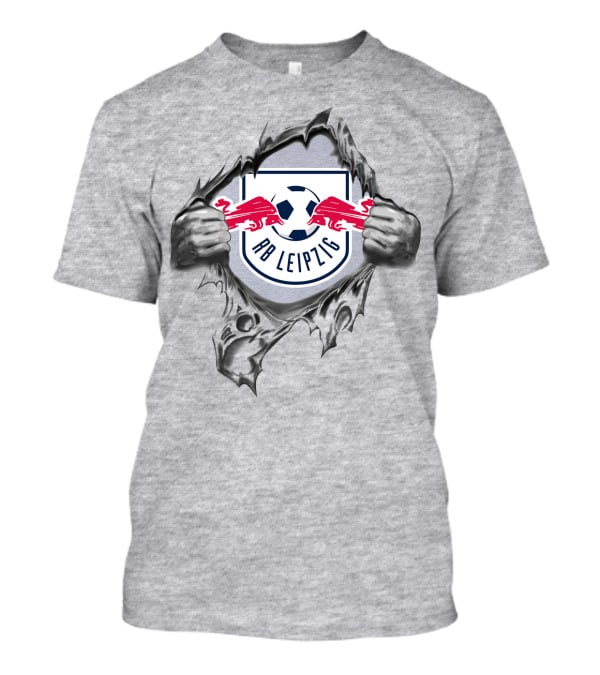 Rb Leipzig Super Fan Tearing Through Soccer Shield 288 T-Shirt