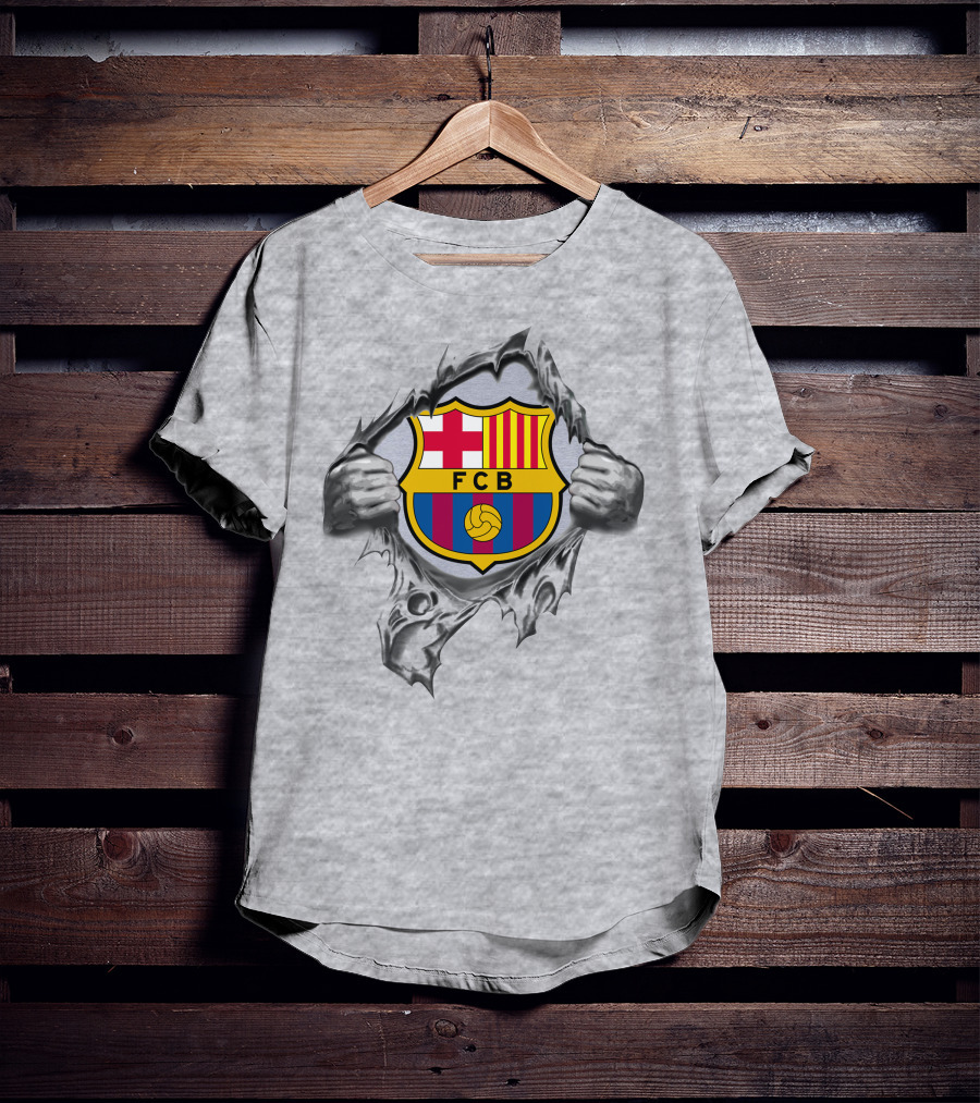 Fcb 301 Barcelona Super Fan Logo Burst T-Shirt