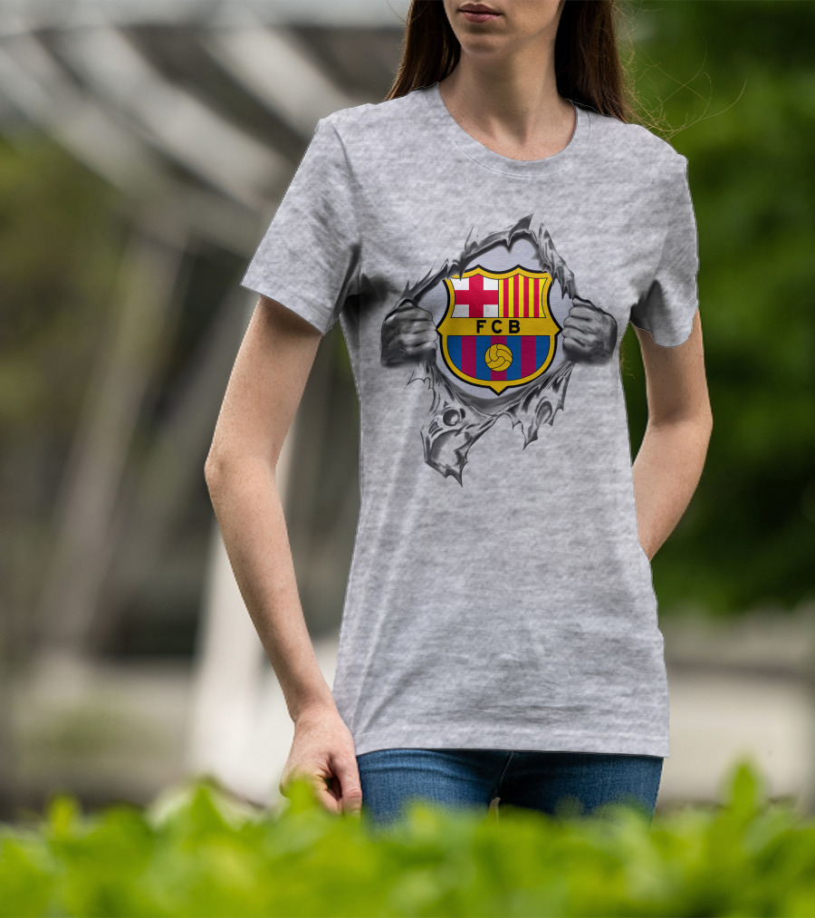 Fcb 301 Barcelona Super Fan Logo Burst T-Shirt
