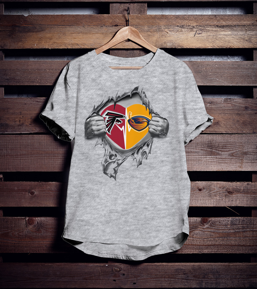 Falcons Atlanta Thrashers It's In My Heart Dual T-Shirt