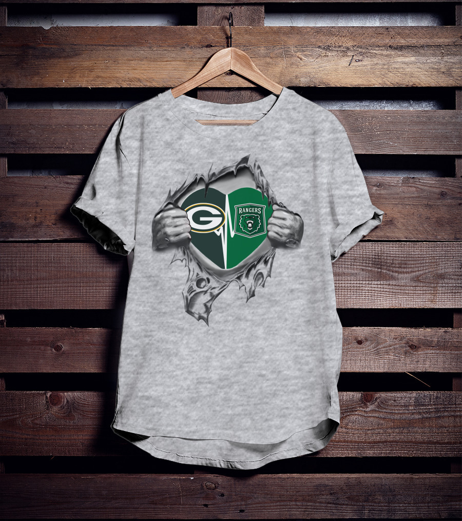Packers Heartbeat With Parkside Rangers Spirit T-Shirt