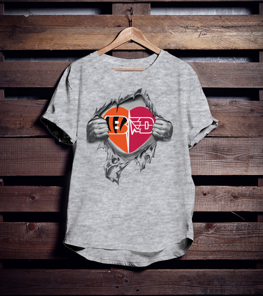 Bengals Dayton Flyers Heart Logo Breakthrough T-Shirt