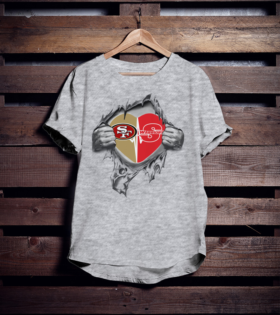 Stanislaus Warriors 49ers Heart Logo Nfl Niners Passion T-Shirt