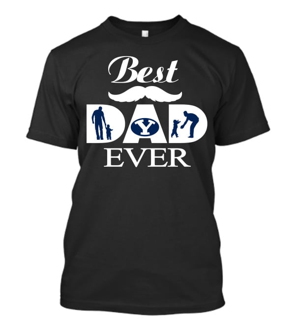Best Dad Ever Byu Cougars Y Symbol T-Shirt
