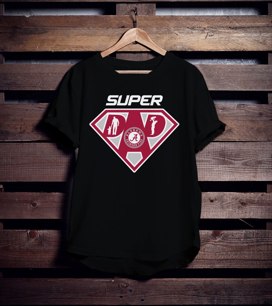 Alabama Crimson Tide Super Dad Hero T-Shirt