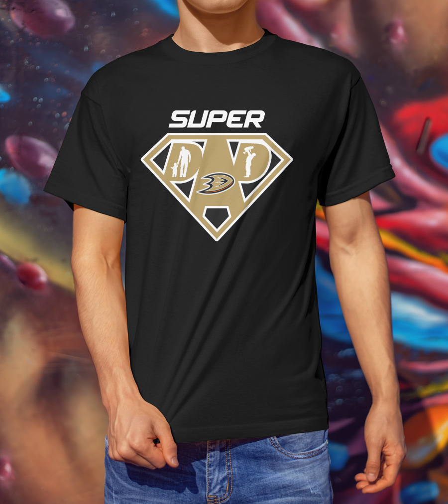 Super Anaheim Ducks Dad Hero T-Shirt