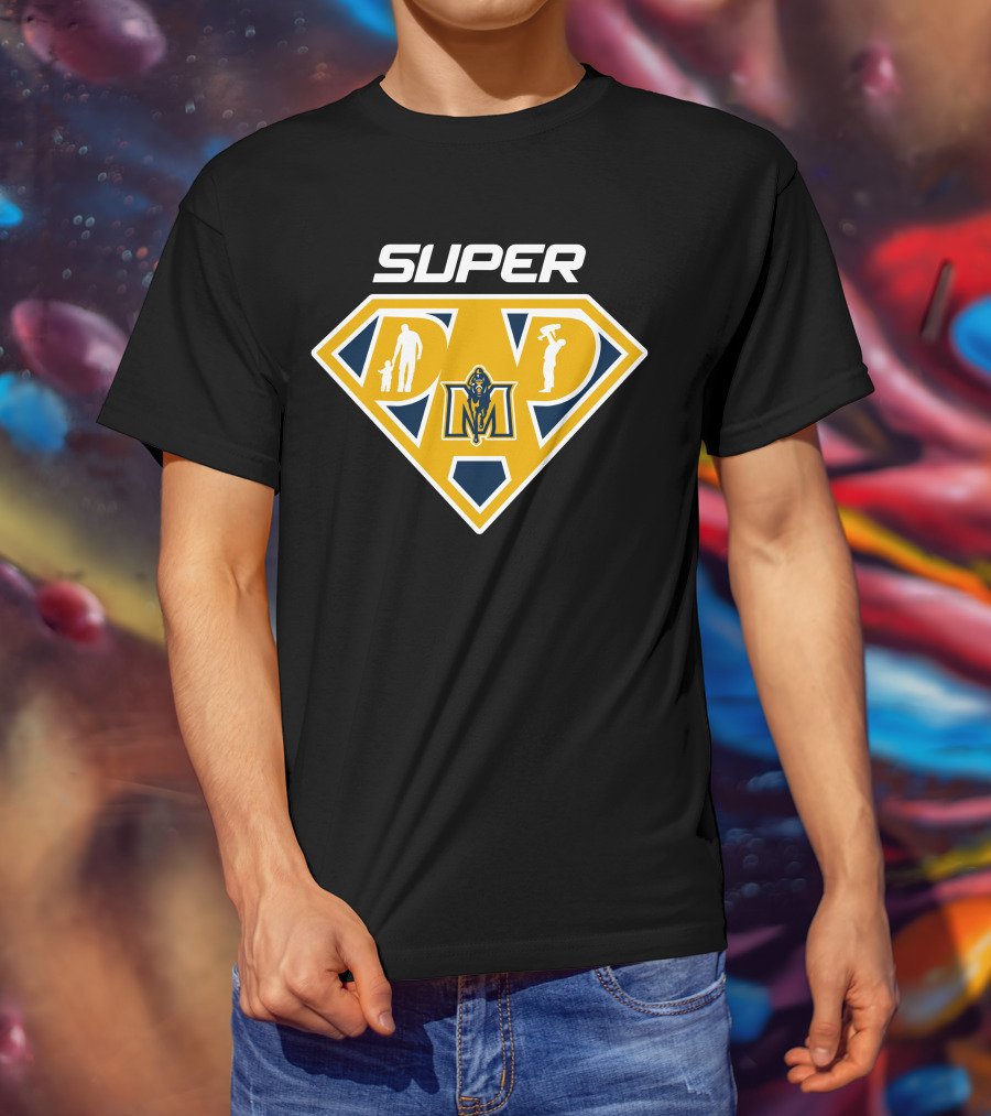Murray State Racers Super Dad Shield T-Shirt