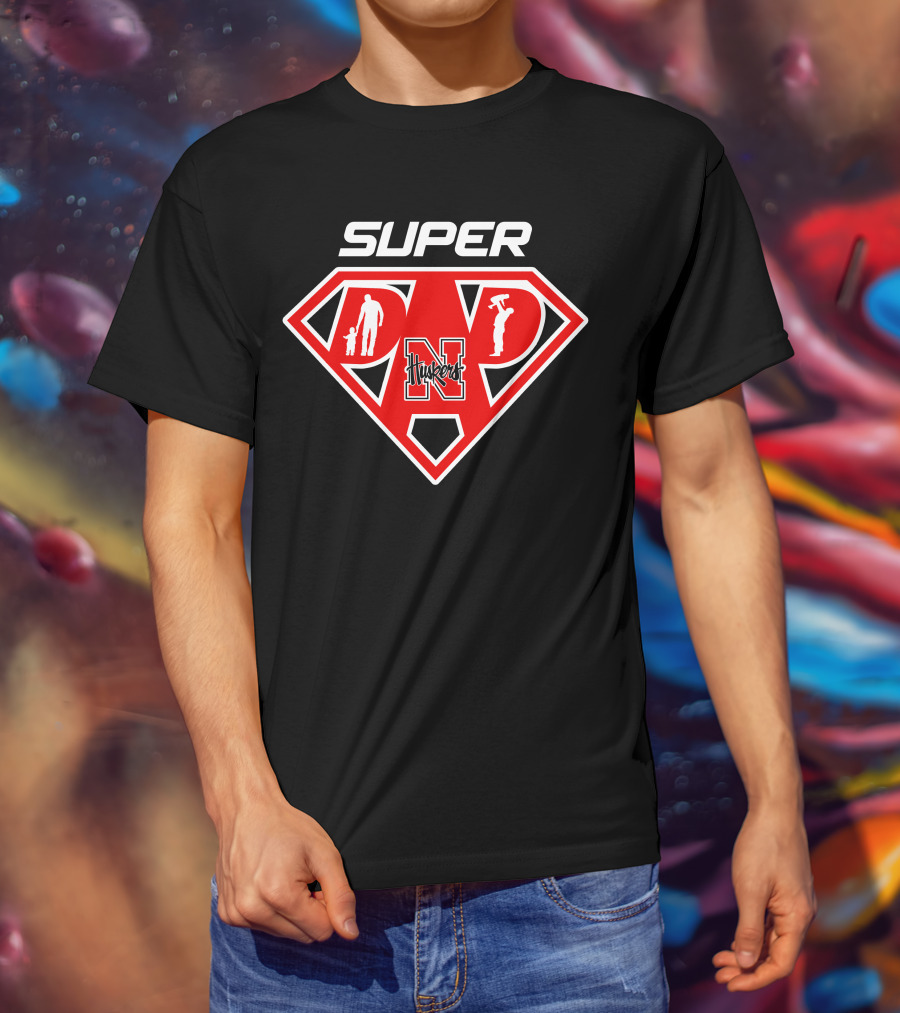 Super Nebraska Cornhuskers Dad Husker N T-Shirt