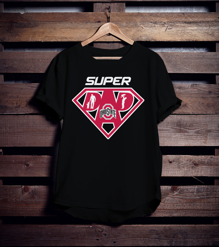 Ohio State Buckeyes Super Dad Football T-Shirt