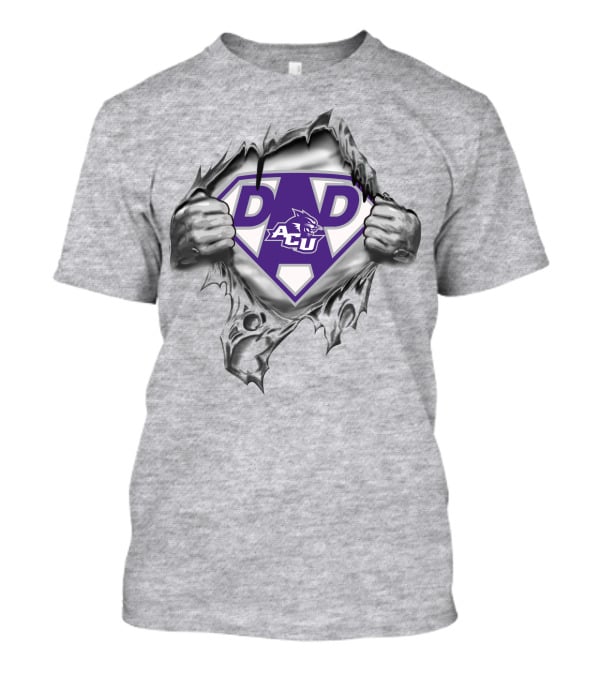 Abilene Christian Wildcats Acu Super Dad T-Shirt