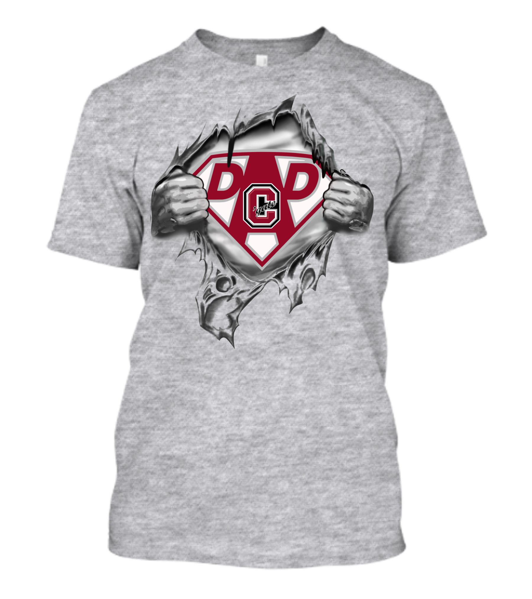 Colgate Raiders Super Dad Dp Logo Superman T-Shirt