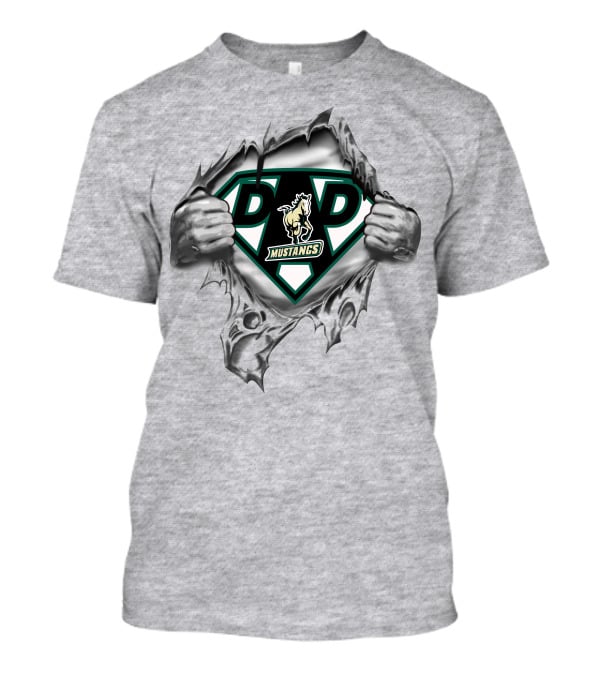 Cal Poly Mustangs Super Dad Hero T-Shirt