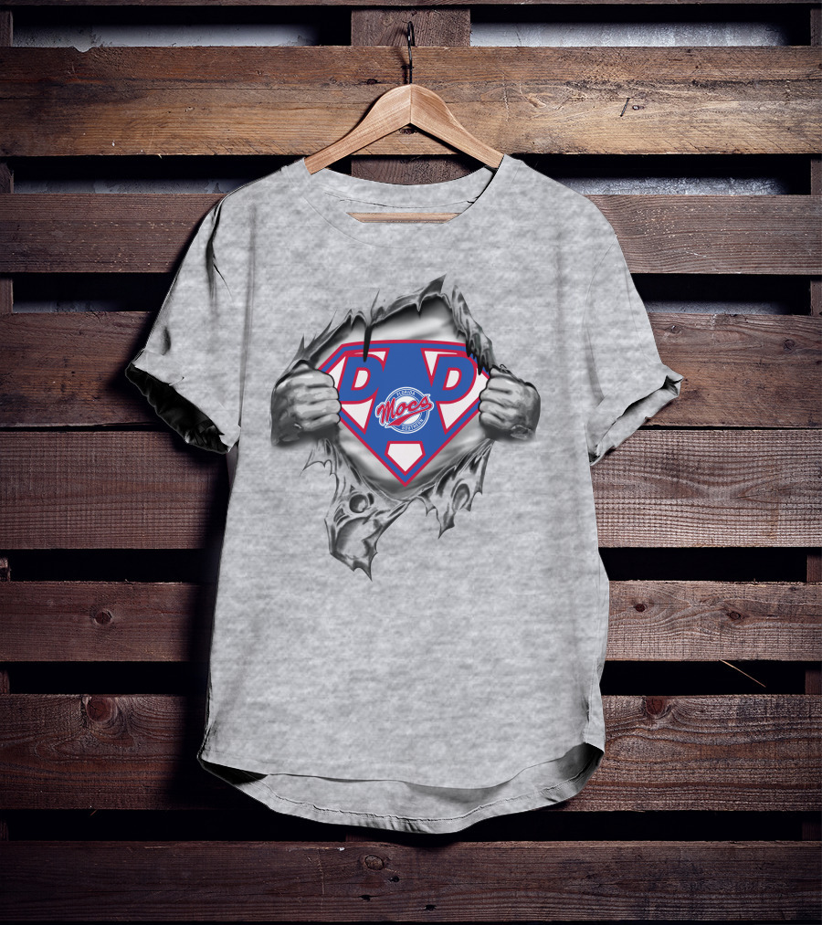 Super Dad Florida Southern Mocs Logo Rip T-Shirt