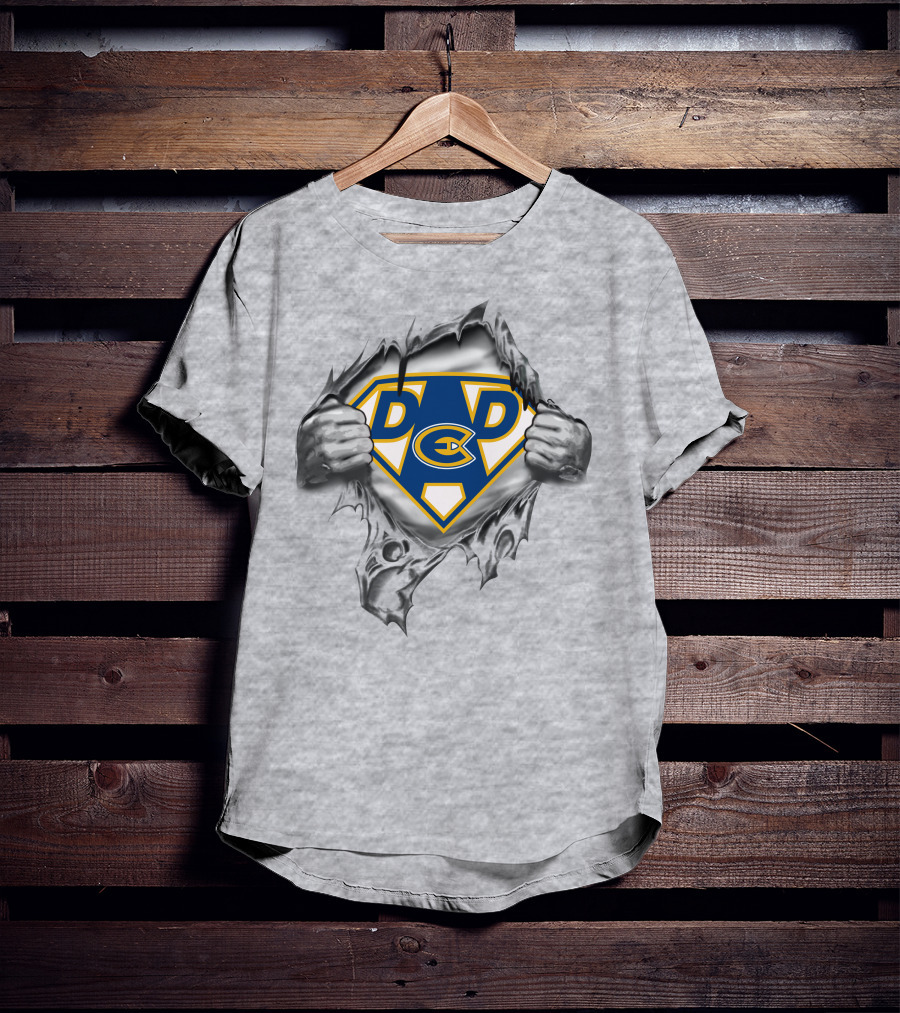 Eau Claire Blugolds Dc Super Dad T-Shirt