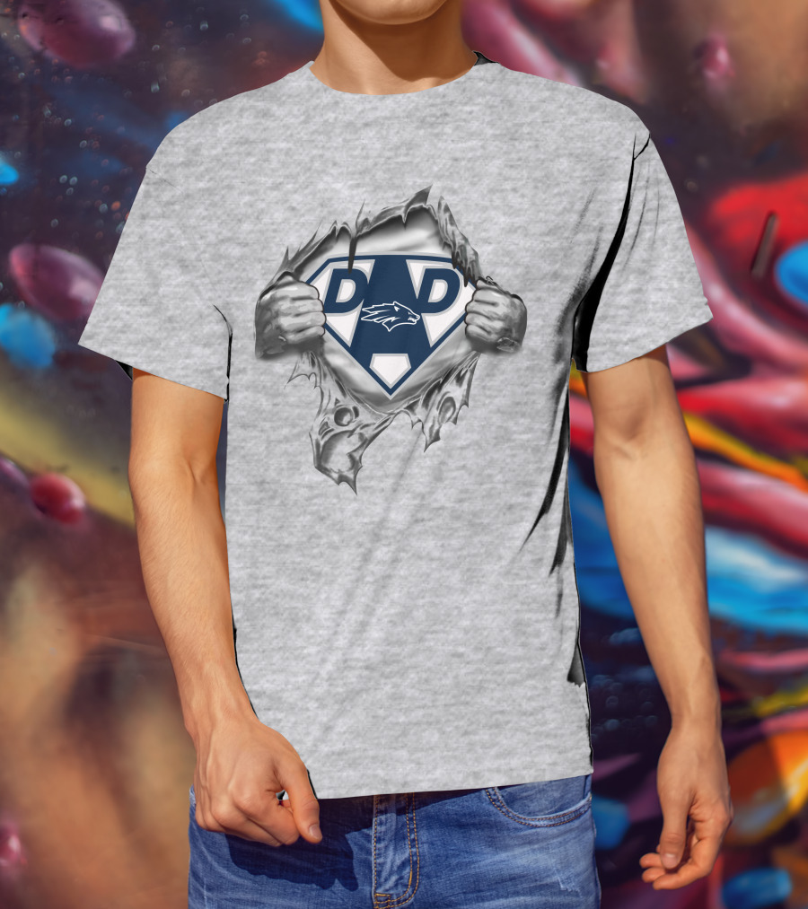 Nevada Wolf Pack Dad Superhero Concept T-Shirt