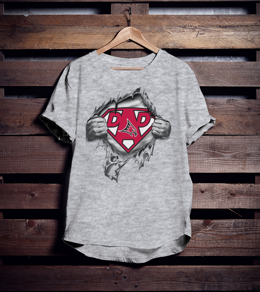 River Falls Falcons Dad Superhero T-Shirt
