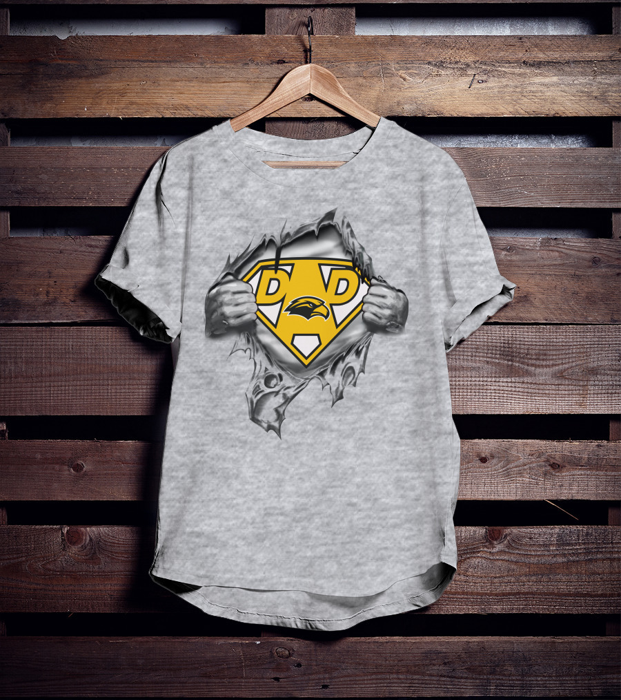 Southern Mississippi Golden Eagles Super Dad Emblem Burst T-Shirt