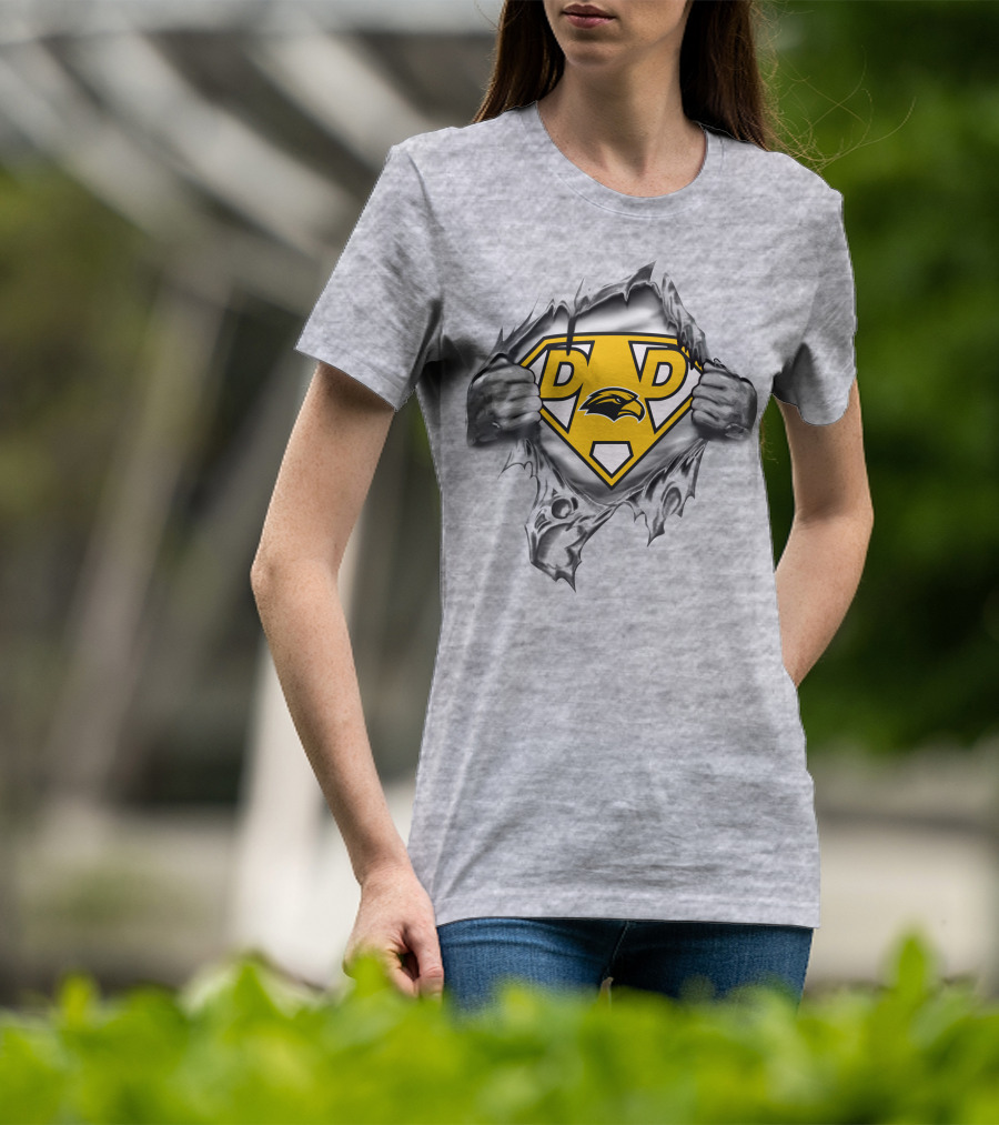 Southern Mississippi Golden Eagles Super Dad Emblem Burst T-Shirt