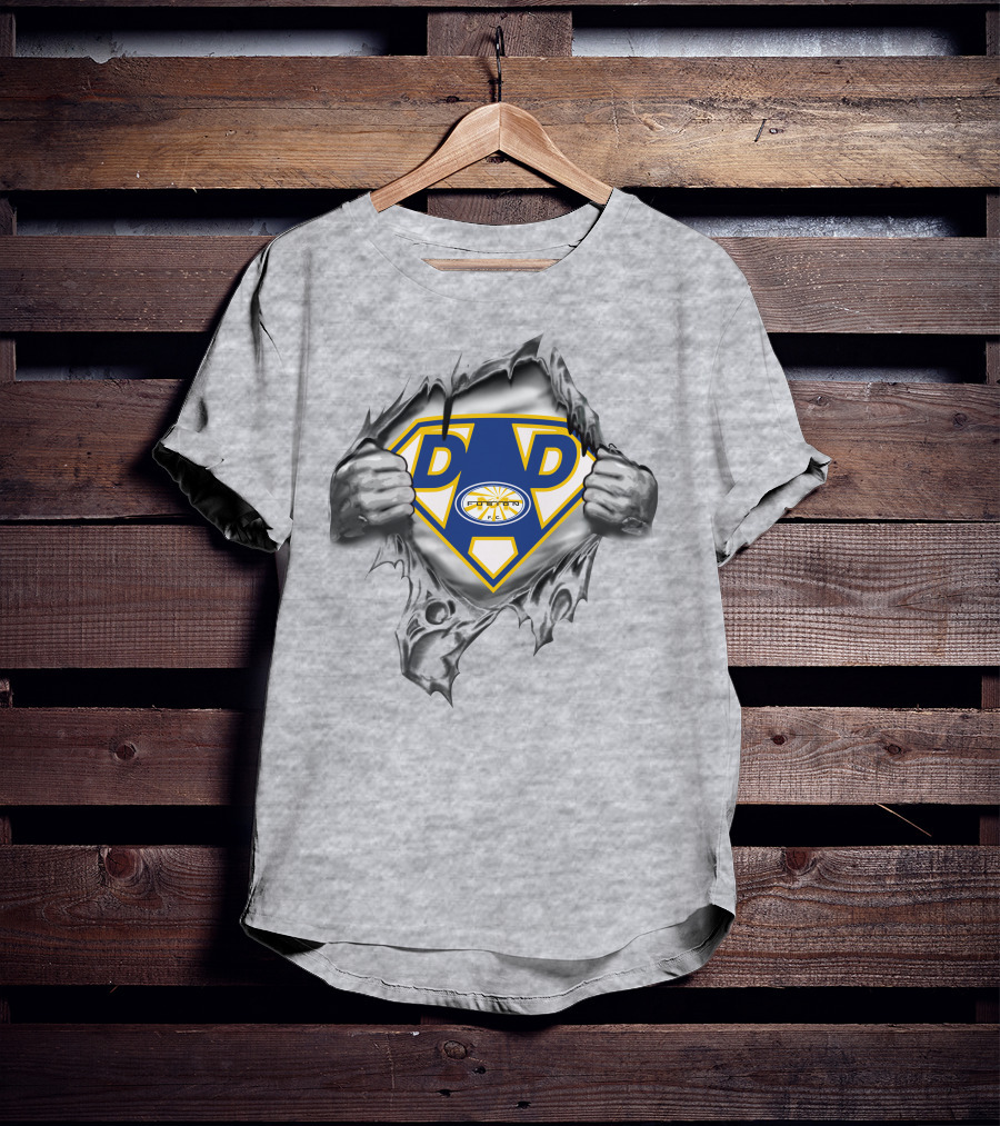 Miami Fusion Super Dad Dad Emblem Superman Style T-Shirt